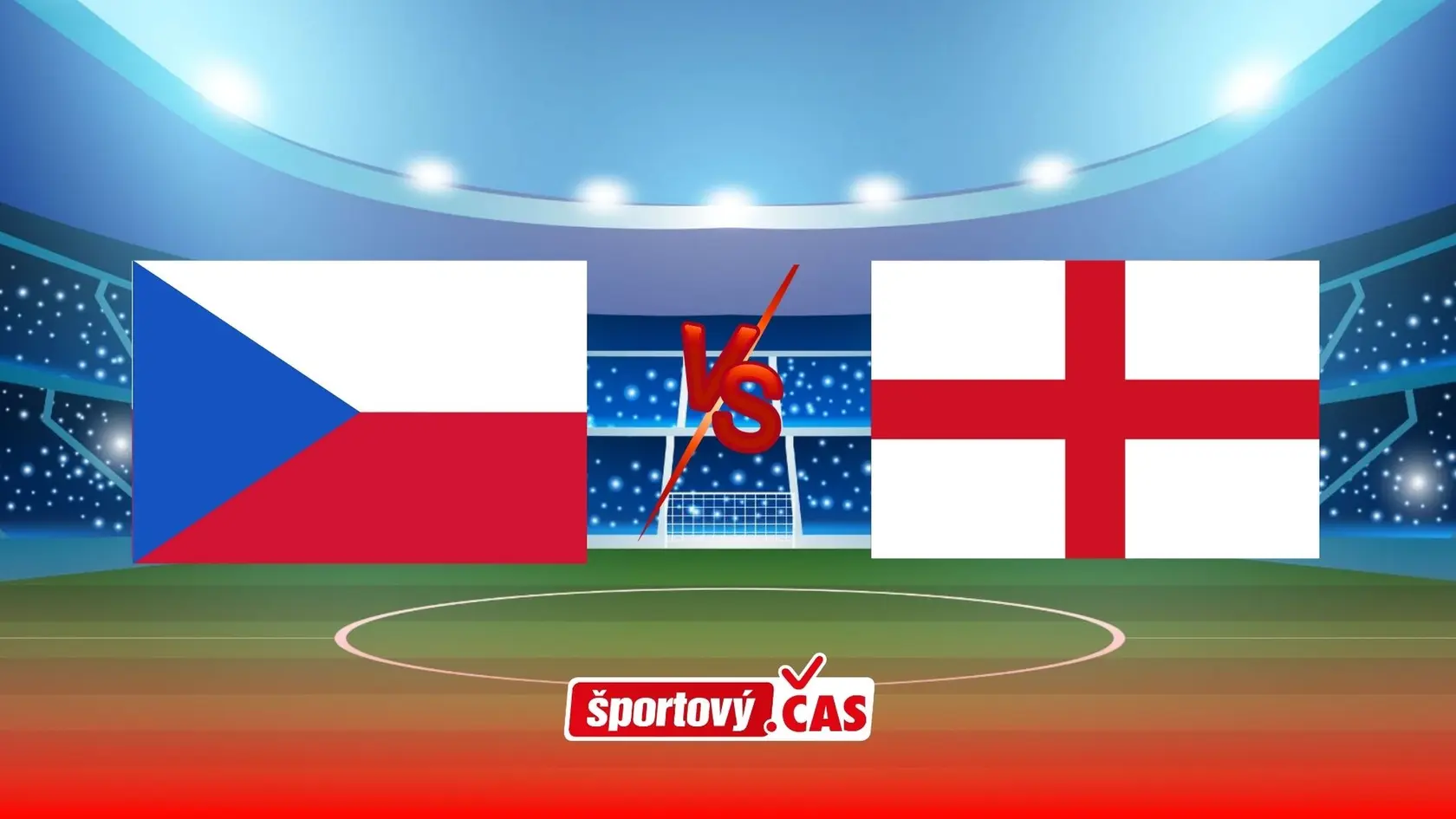Online prenos zo zápasu EURO U 21 vo futbale medzi Českom a Anglickom.