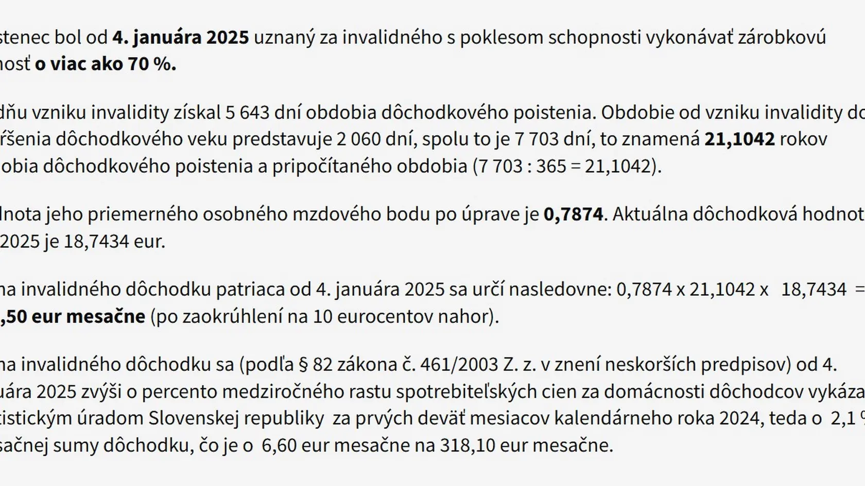 Aká je suma invalidného dôchodku a ako sa počíta?