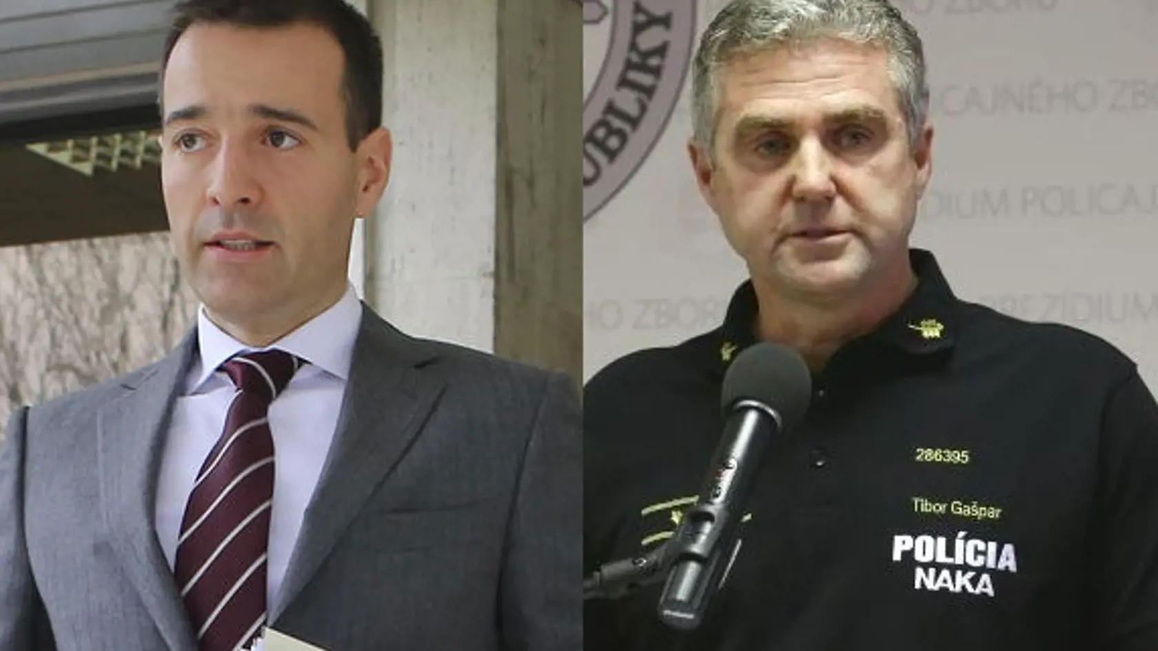 Nový minister vnútra Tomáš Druckej a policajná prezident Tibor Gašpar.