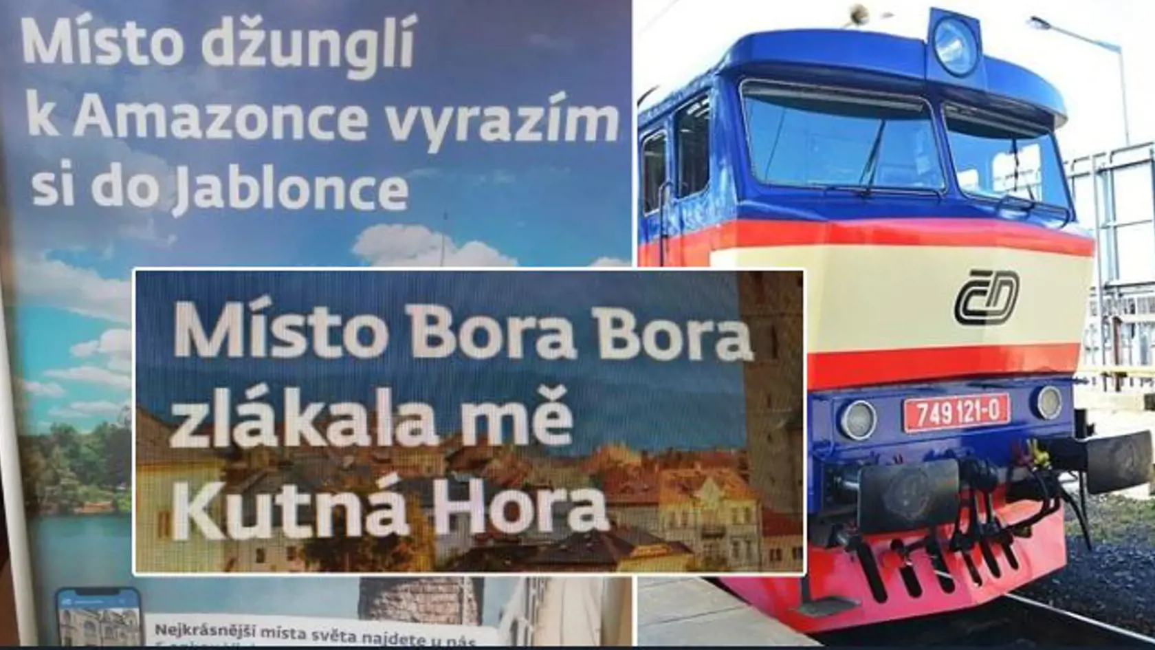 České dráhy najnovšie lákajú ľudí na domáce výlety vlakom vtipnými veršíkmi a bavia nimi aj internet.