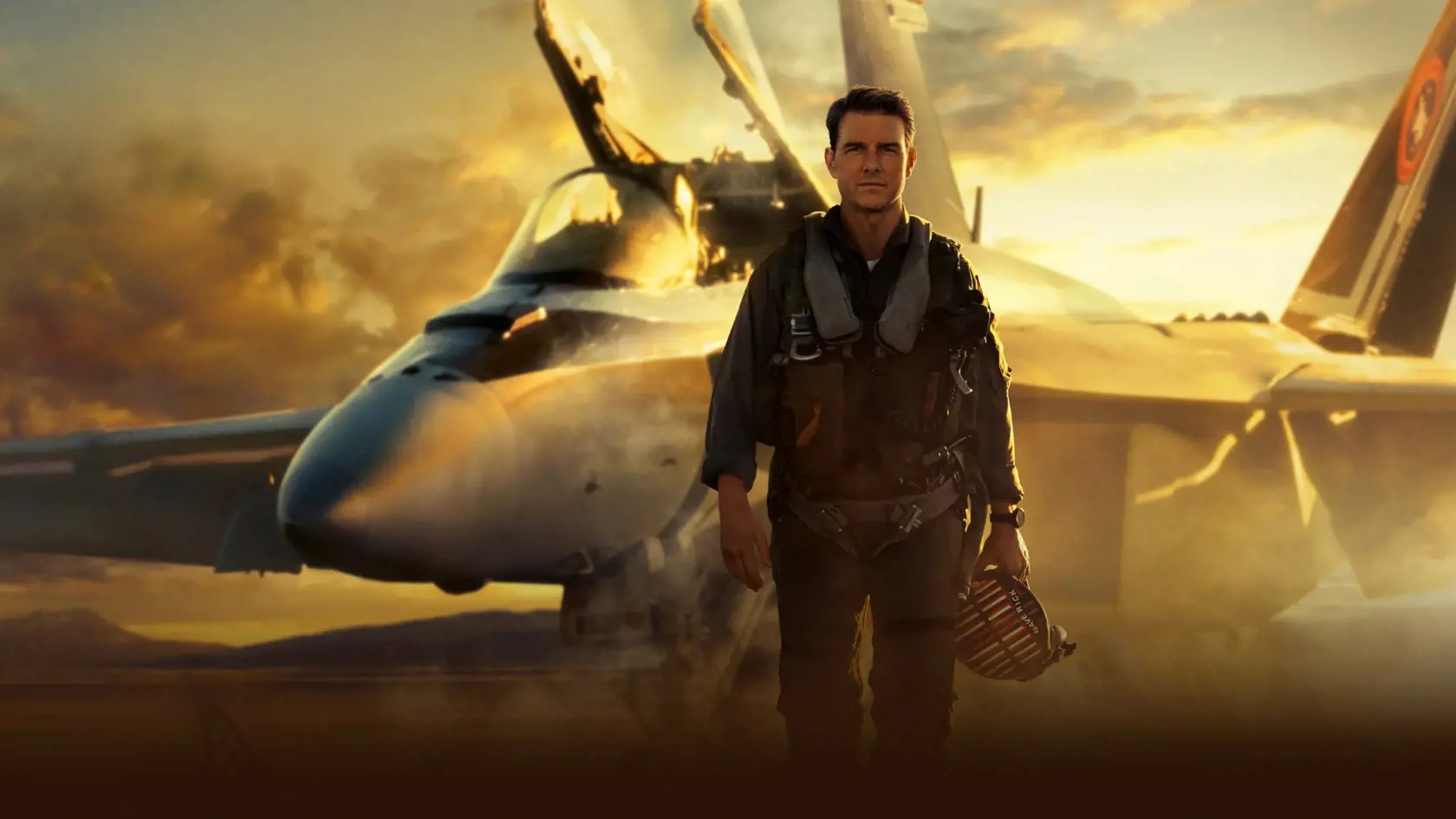 Tom Cruise vo filme Top Gun: Maverick.