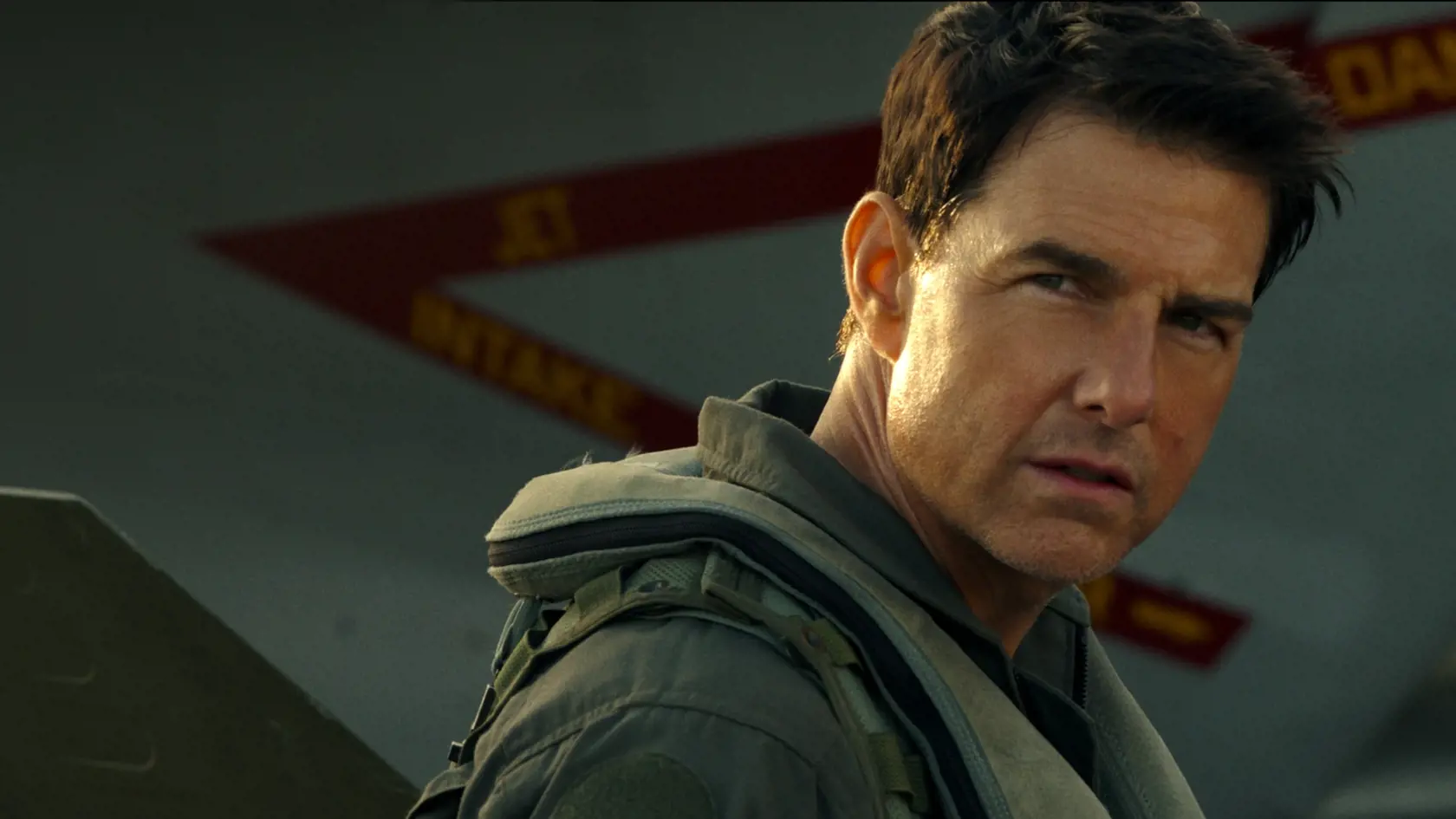 Tom Cruise vo filme Top Gun: Maverick.
