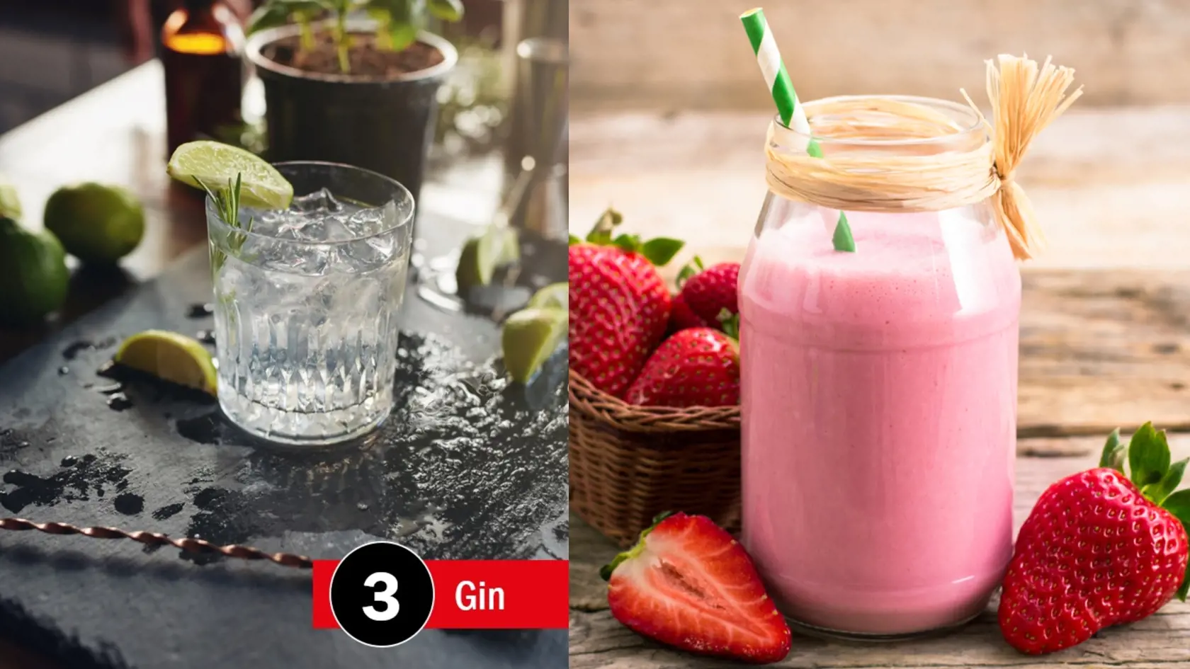 Dať si panák džinu je ako vypiť pohár jahodového smoothie.