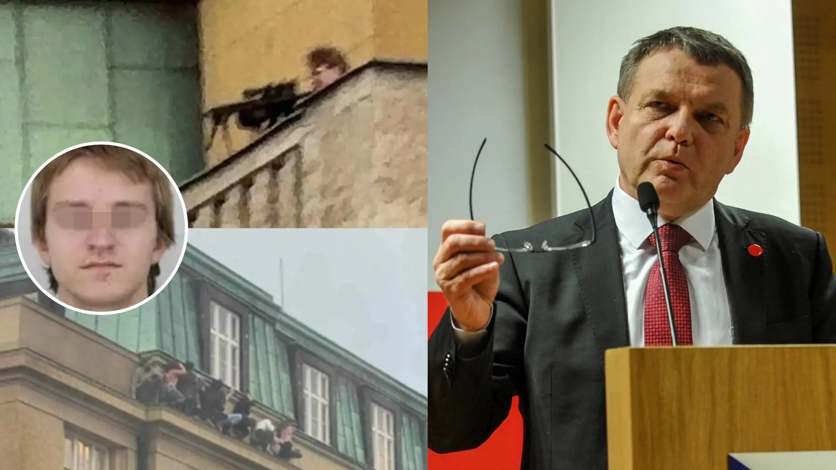Zaorálek v čase vyčíňania strelca prednášal v budove.
