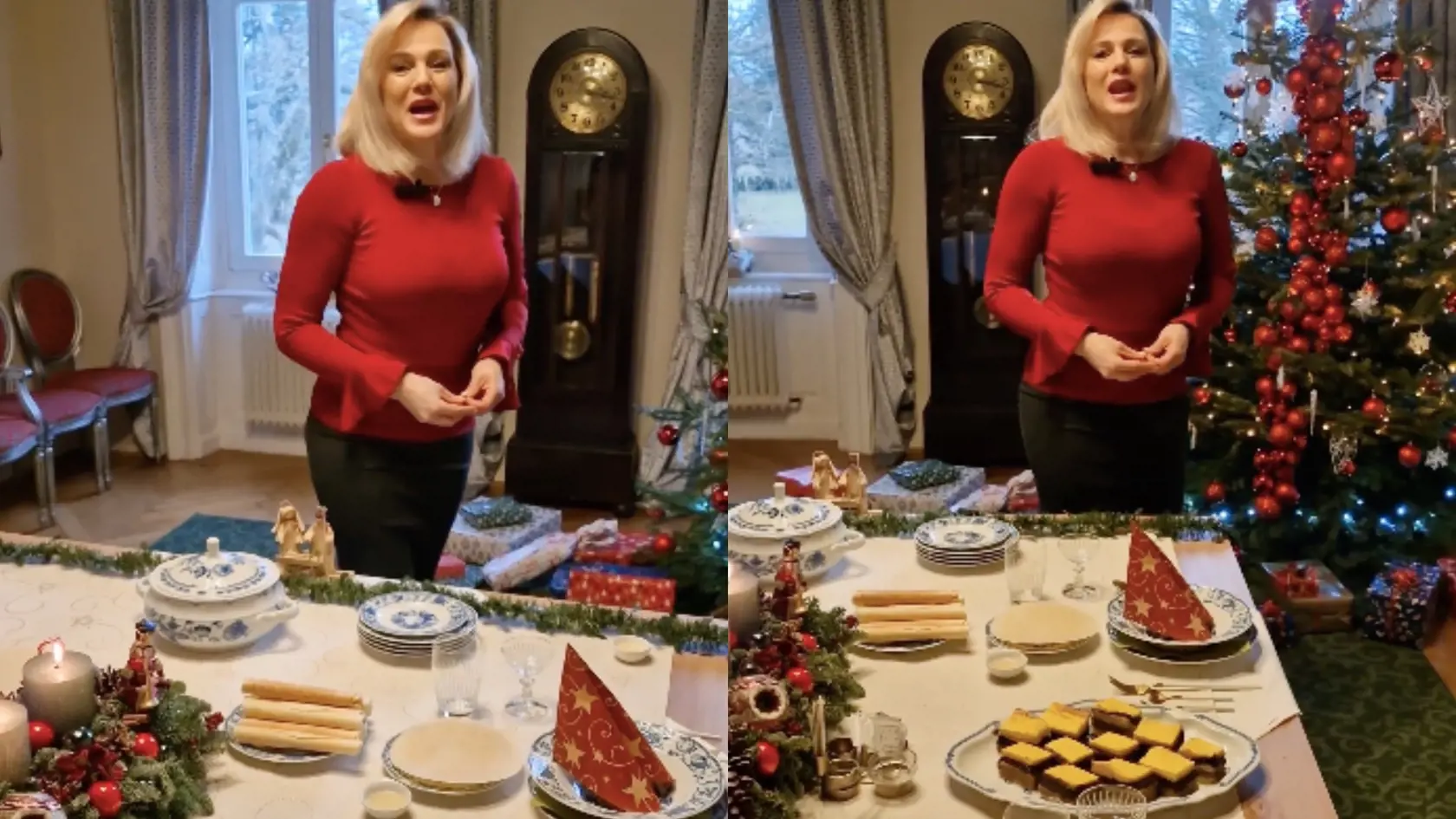 Prekrásna výzdoba a ešte krajšia Adriana. Wow!