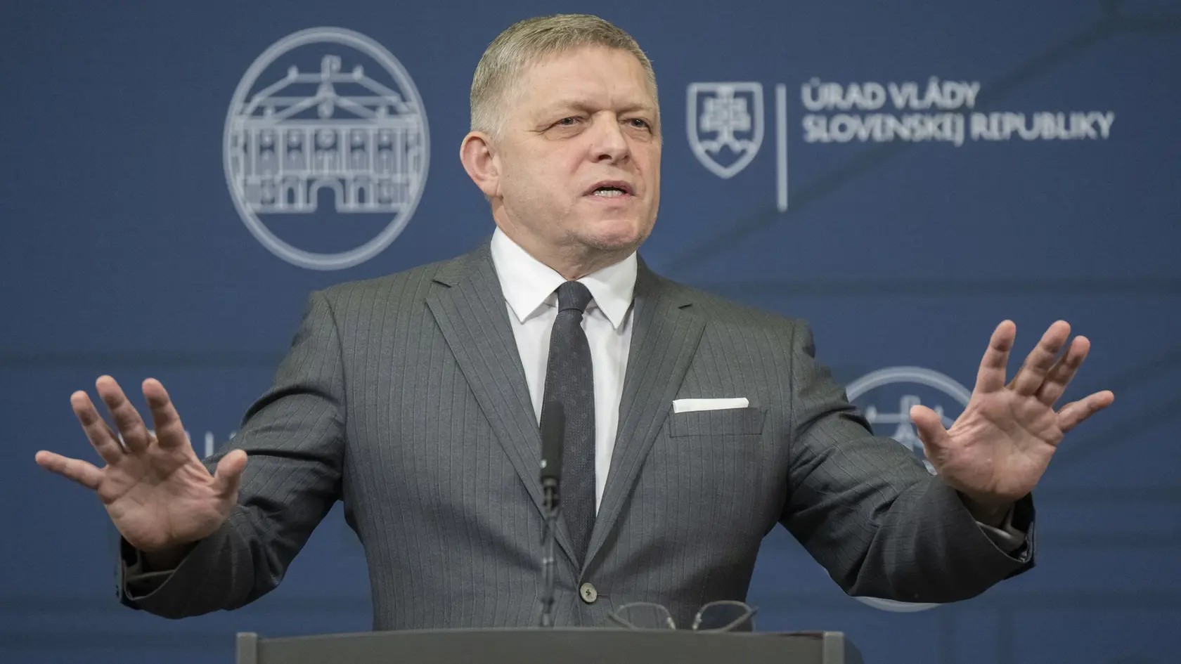 Na snímke premiér SR Robert Fico (Smer-SD) počas tlačovej konferencie po skončení 69. schôdze vlády SR 22. januára 2025 v Bratislave.