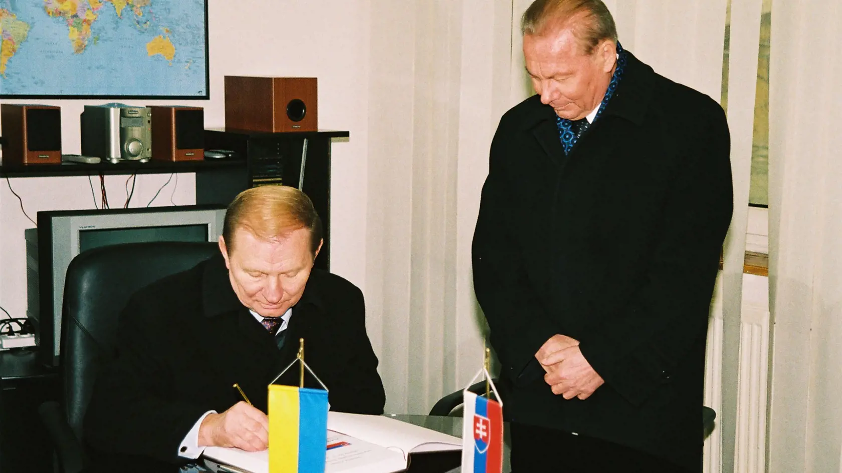 Bývalý ukrajinský prezident Leonid Kučma na oficiálnej návšteve Slovenska.