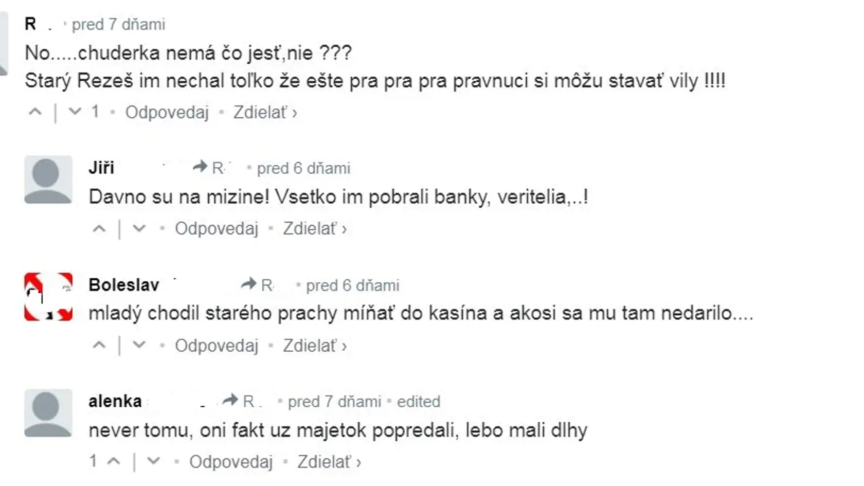 Názory v komentároch mnoho napovedia.