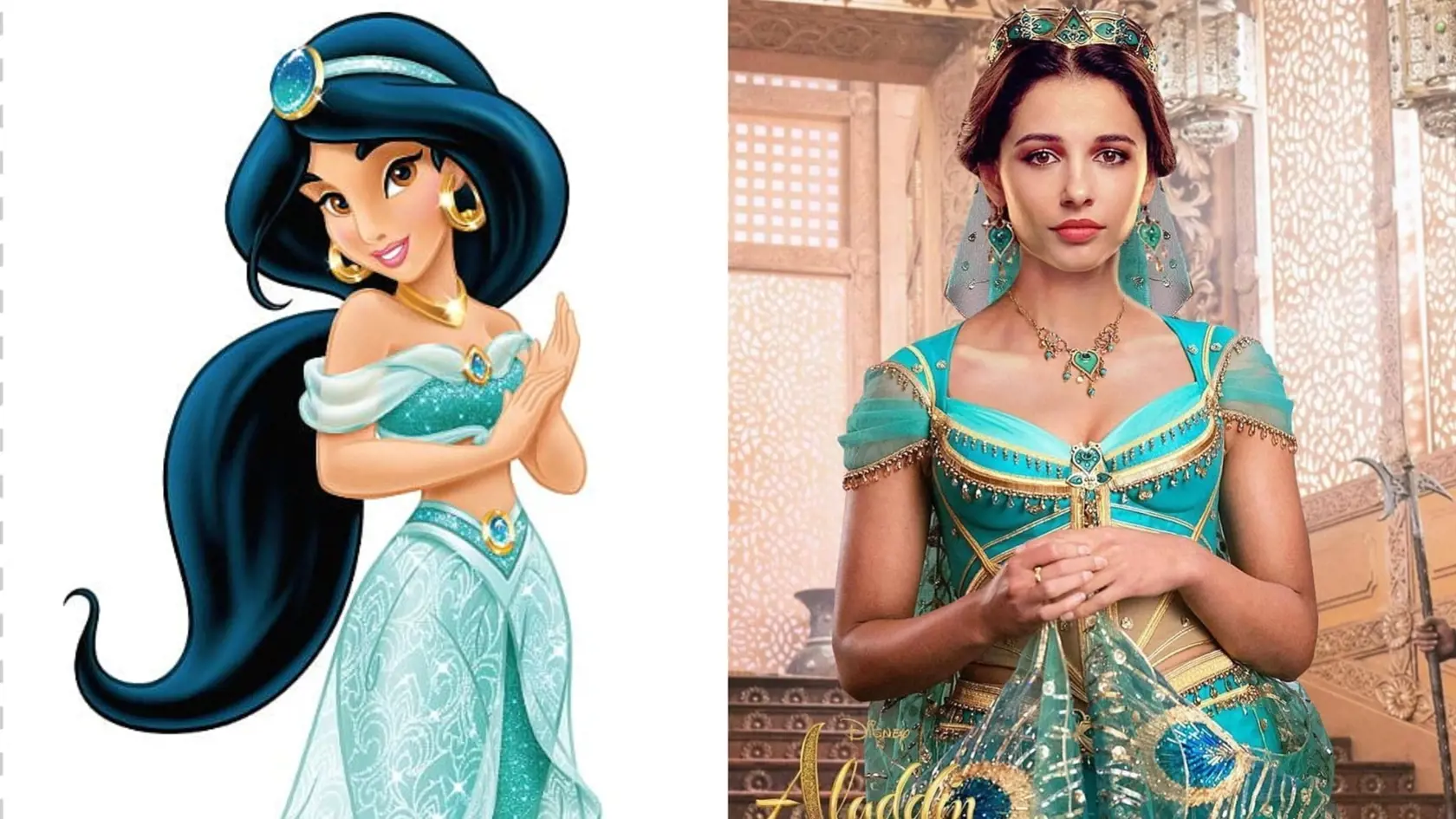 Naomi Scott - Princezná Jasmina: Princeznú Jasmínu z Aladina si zahrala temperamentná herečka Naomi. Táto disney postavička jej vraj sadla ako uliata.