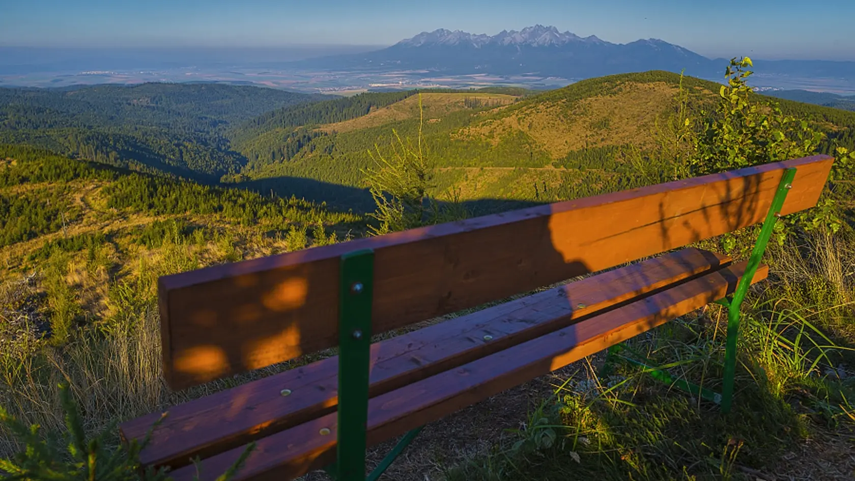 Lavička lásky v Levočských vrchoch.