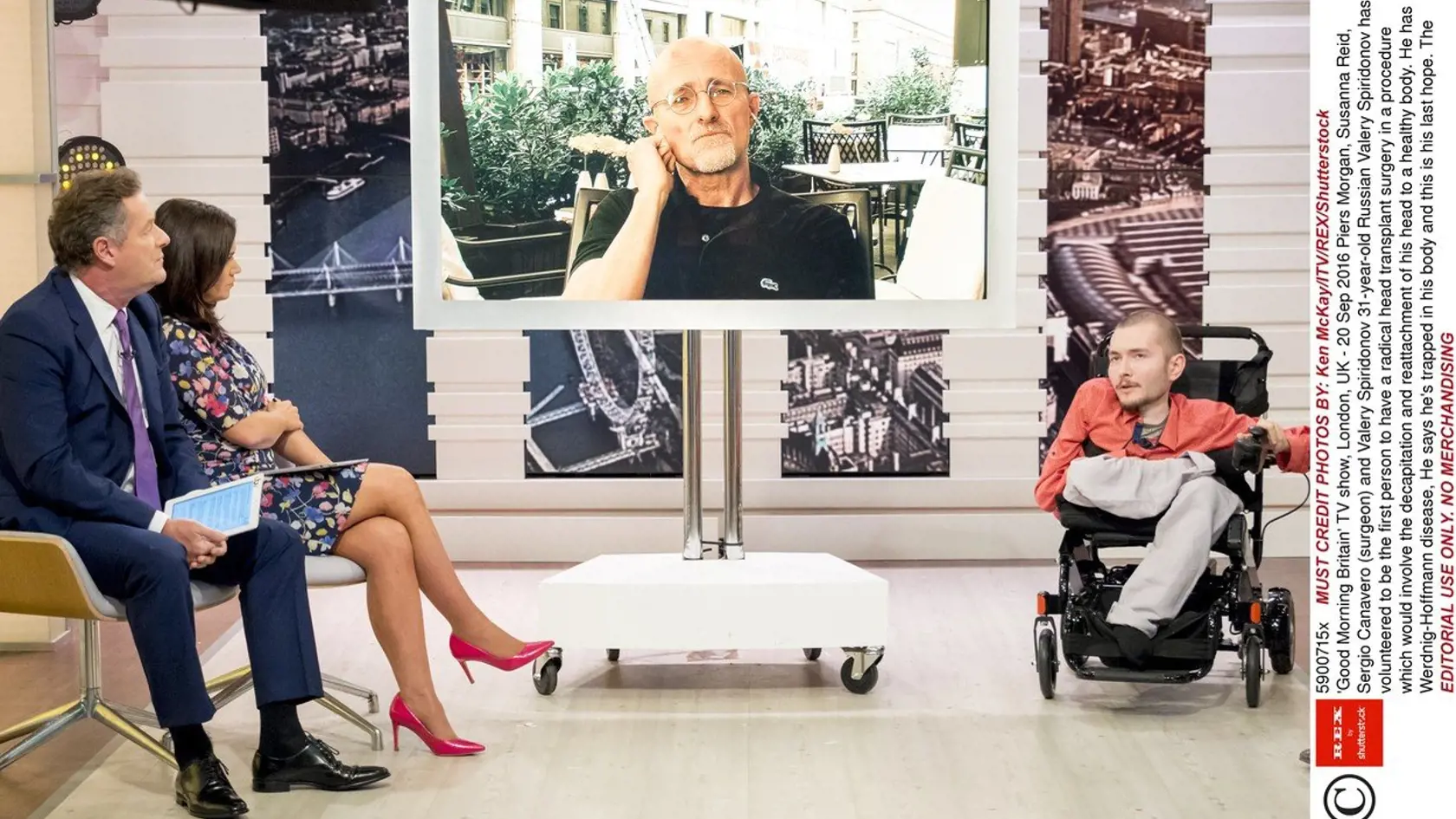 Valery Spiridonov v televíznej šou Good Morning Britain.