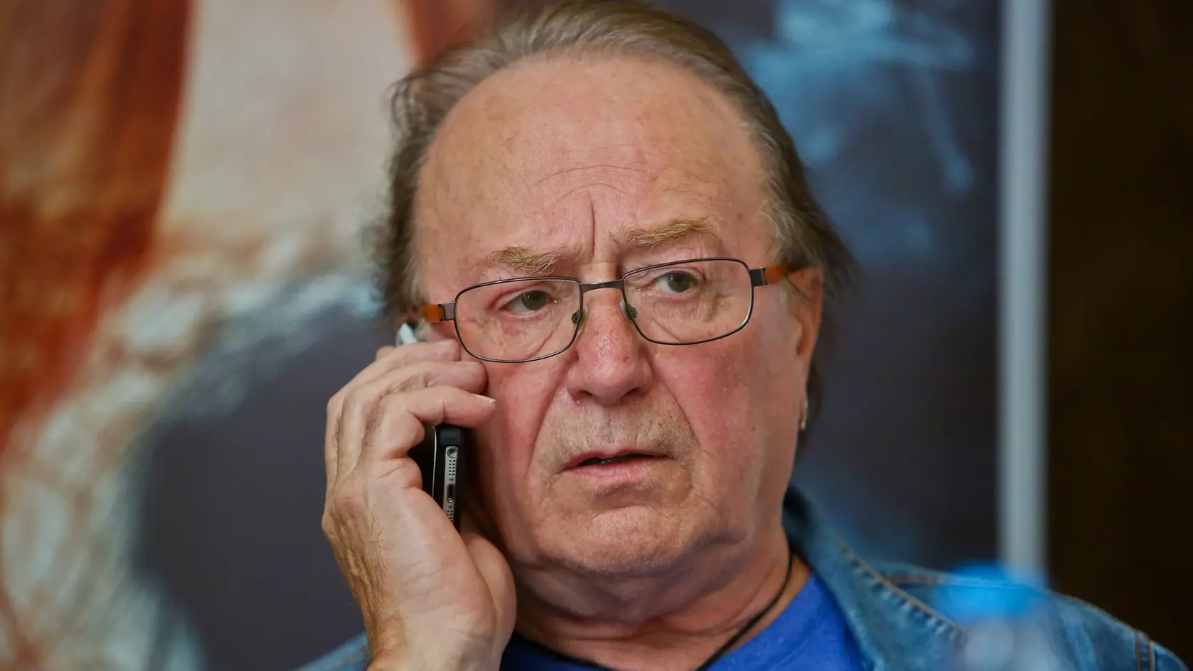 Na snimke Petr Janda pocas tlacovej konferencie k hudobnemu projektu Lyra 50.