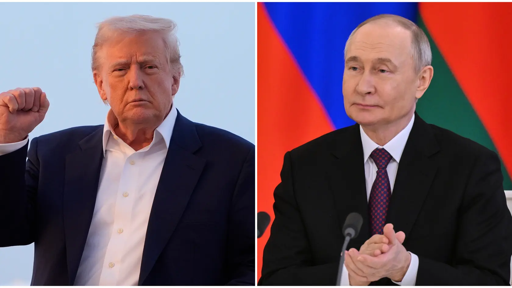 Donald Trump, Vladimir Putin.
