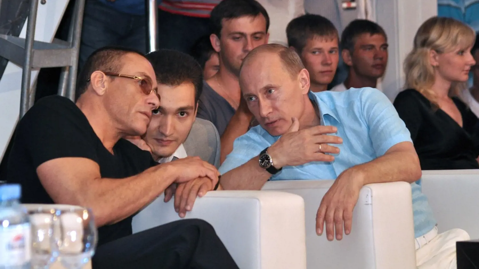 Jean-Claude Van Damme a Vladimir Putin.