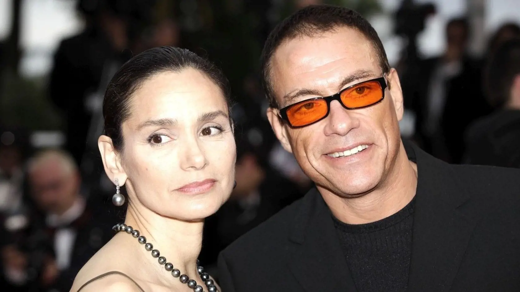 Jean-Claude Van Damme s manželkou Gladys.