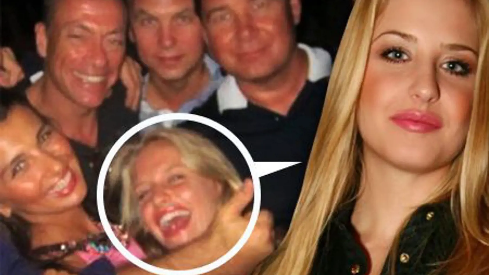 Modelka Romana Škamlová (v strede) sa takto zabávala s akčným hrdinom Jean Claude Van Dammom.(prvý zľava).