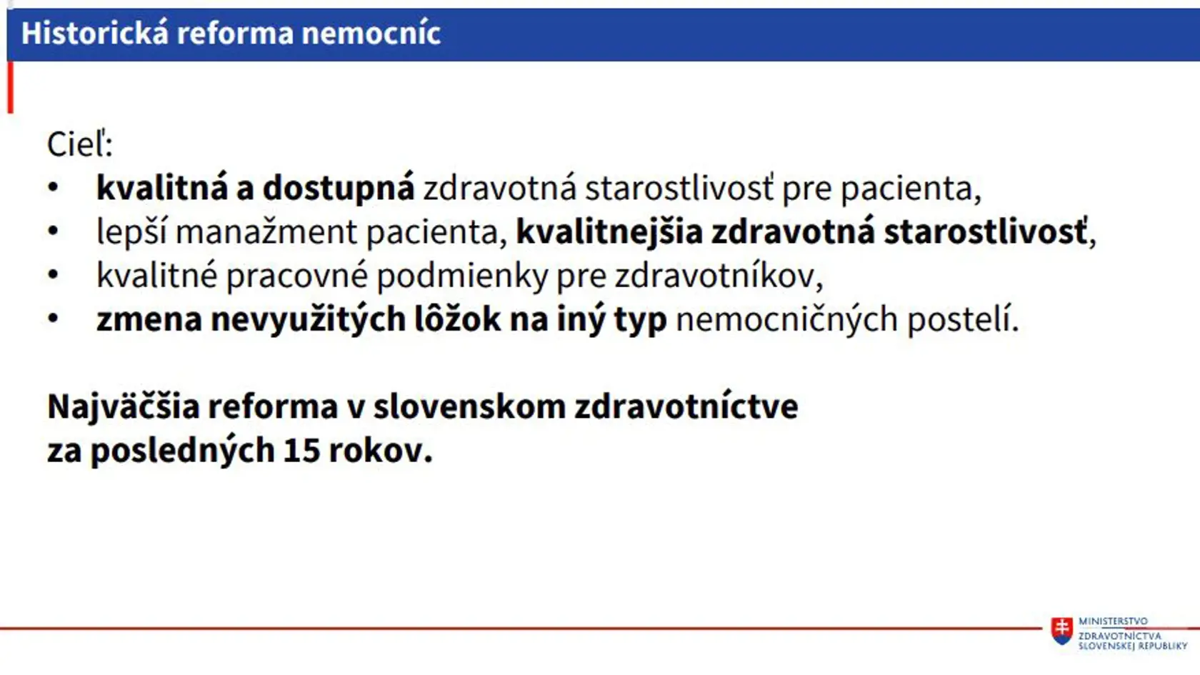 Takto vláda predstavila reformu.