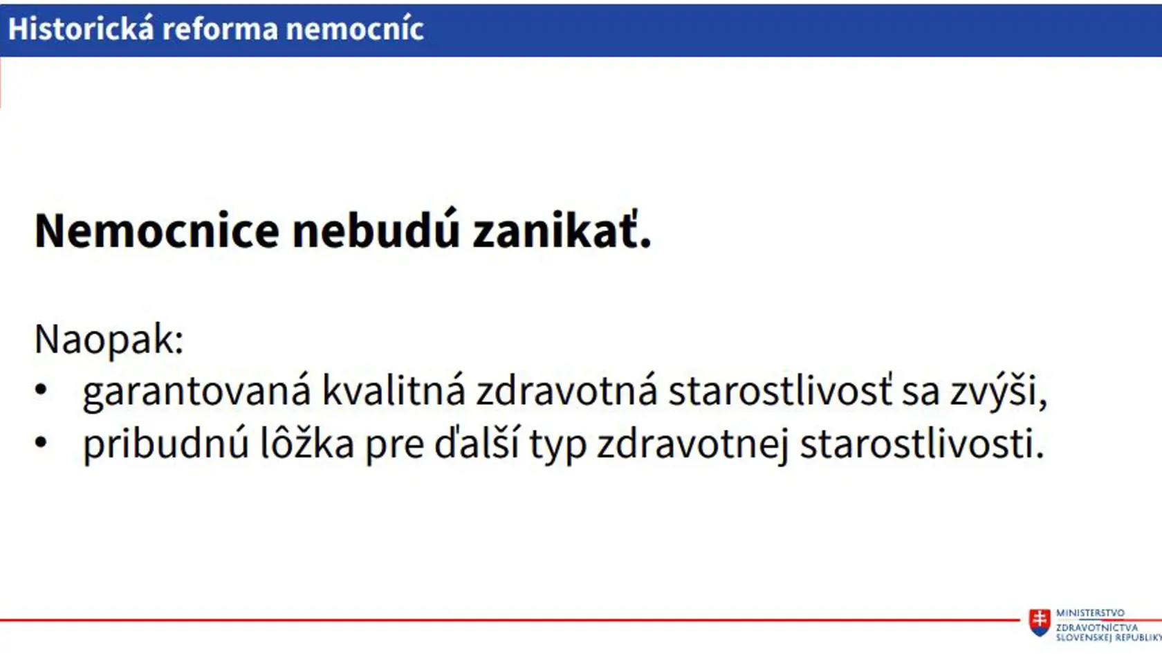 Takto vláda predstavila reformu.