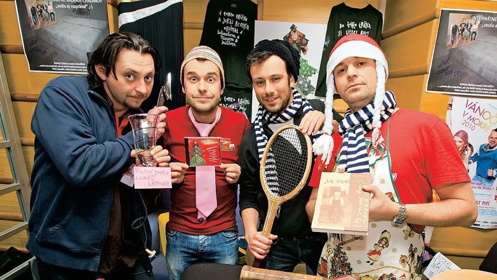 Lukáš Latinák, Juraj Kemka, Marián Miezga a Roboi Jakab.
