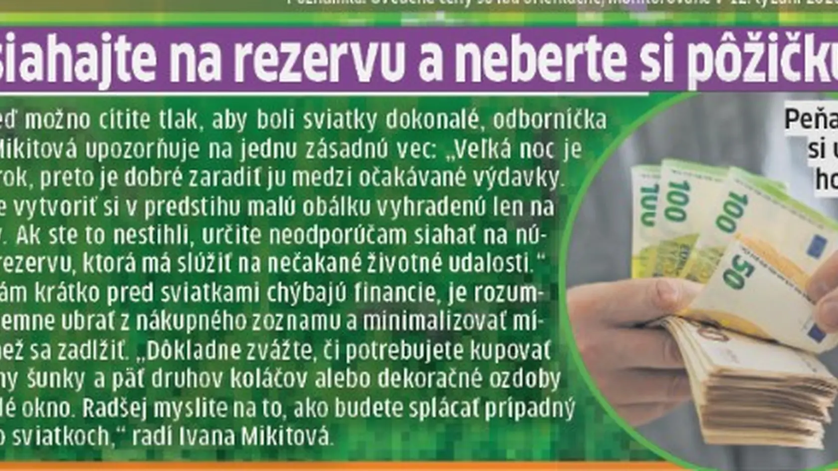 Nesiahajte na rezervu.