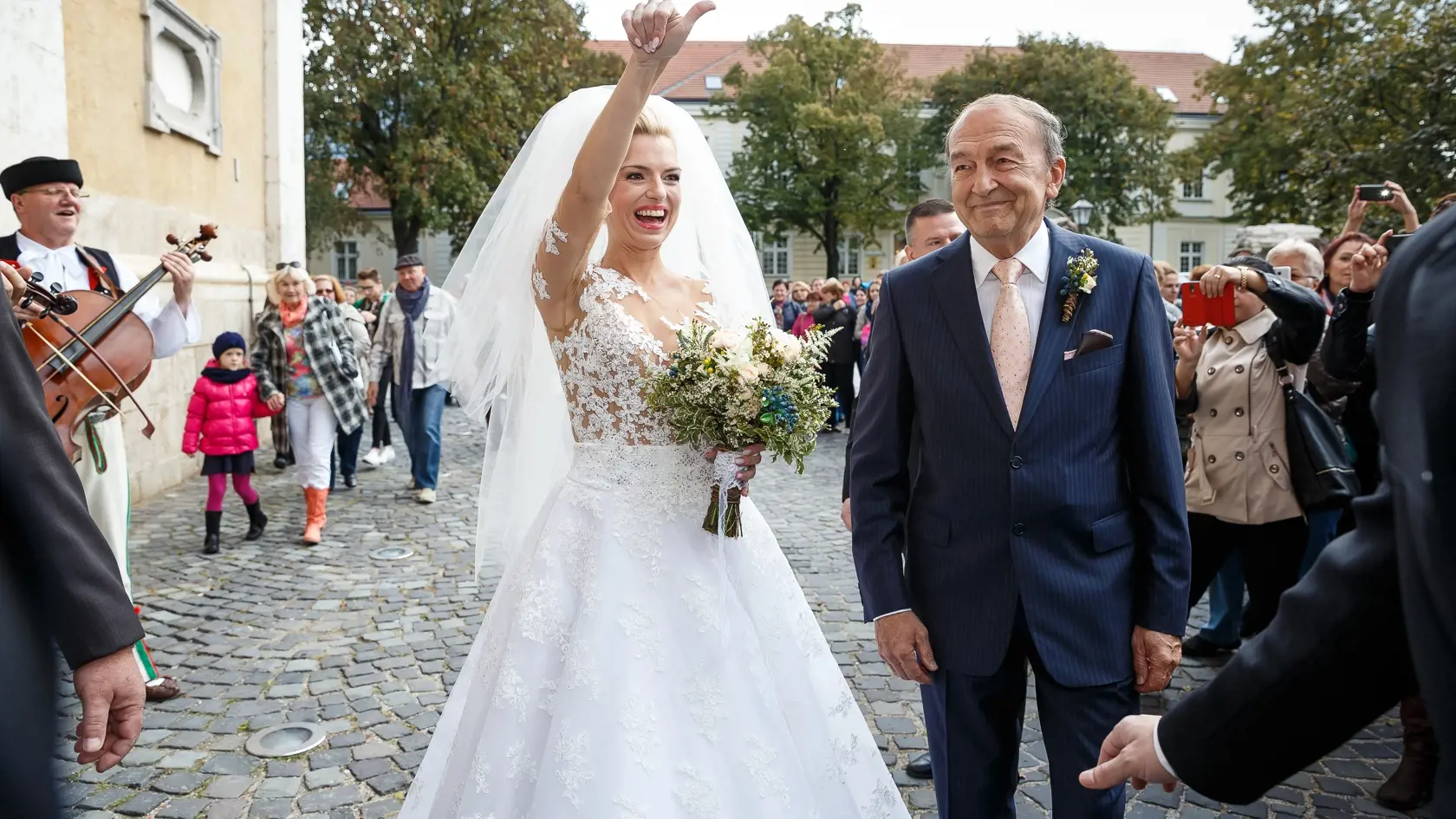 Svadba Zlatice Puskarovej a Patrika Svajdu v Trnave