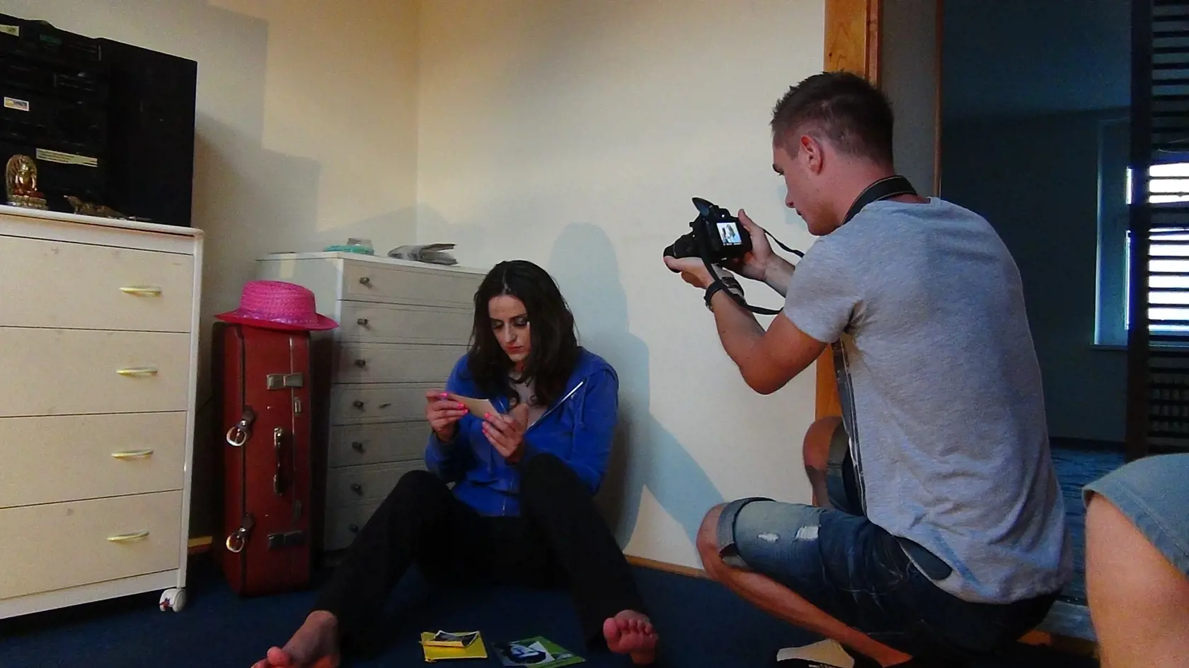 Barbara vo svojom bratislavskom byte krátko po skone otca nahrávala s produkčnou skupinou Gerschi Production videoklip.