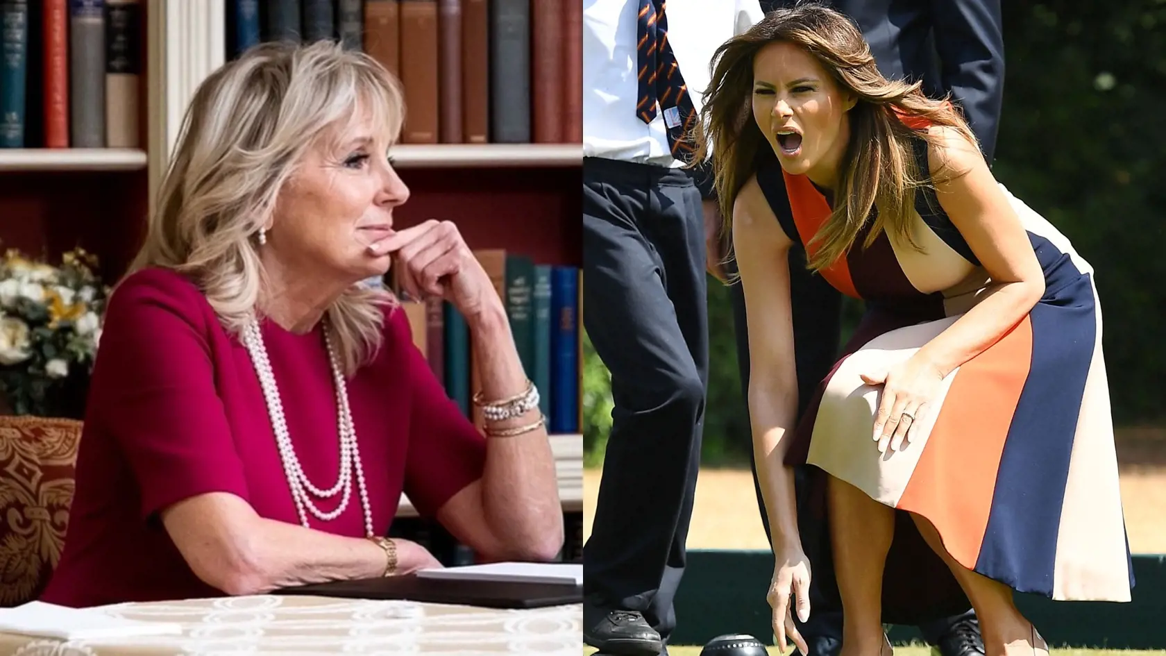 Jill Biden je oveľa otvorenejšia a po vzore manžela nelení. Stačil jej týždeň na to, aby peknučkej Melanii ukázala, ako sa to robí – Jill je predsa len učiteľka z povolania, má to zrejme v povahe.