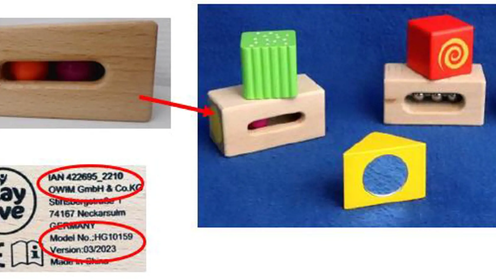 PUZZLE / STAVEBNICA (SENZORICKÉ STAVEBNÉ PRVKY) ZNAČKY PLAYTIVE