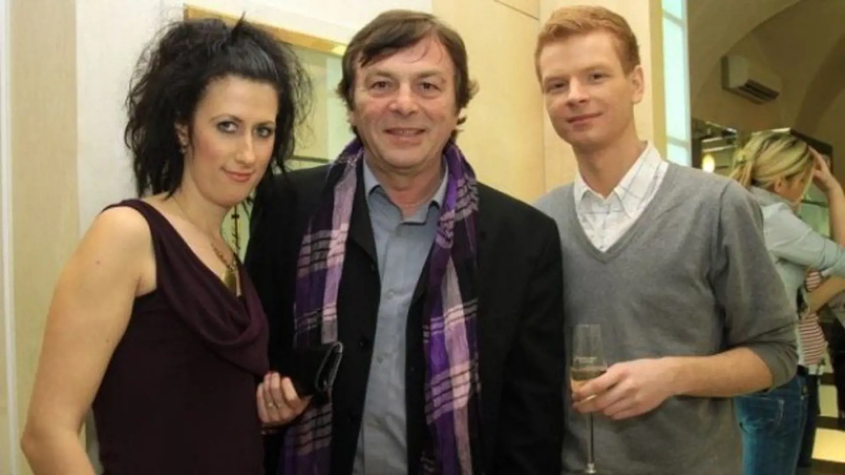 Monika Fialková, Pavel Trávniček a syn Pavel