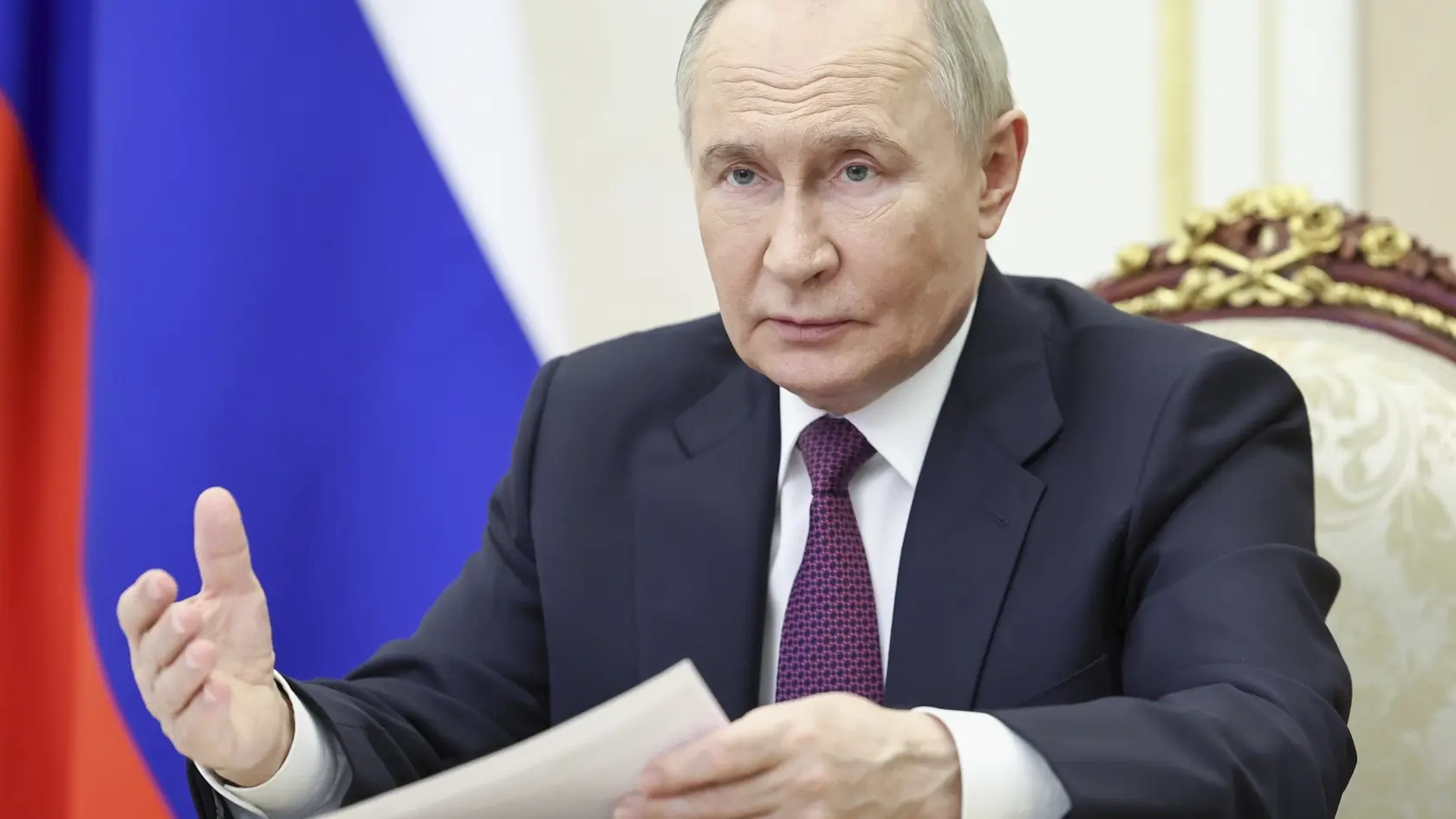 Na snímke ruský prezident Vladimir Putin.