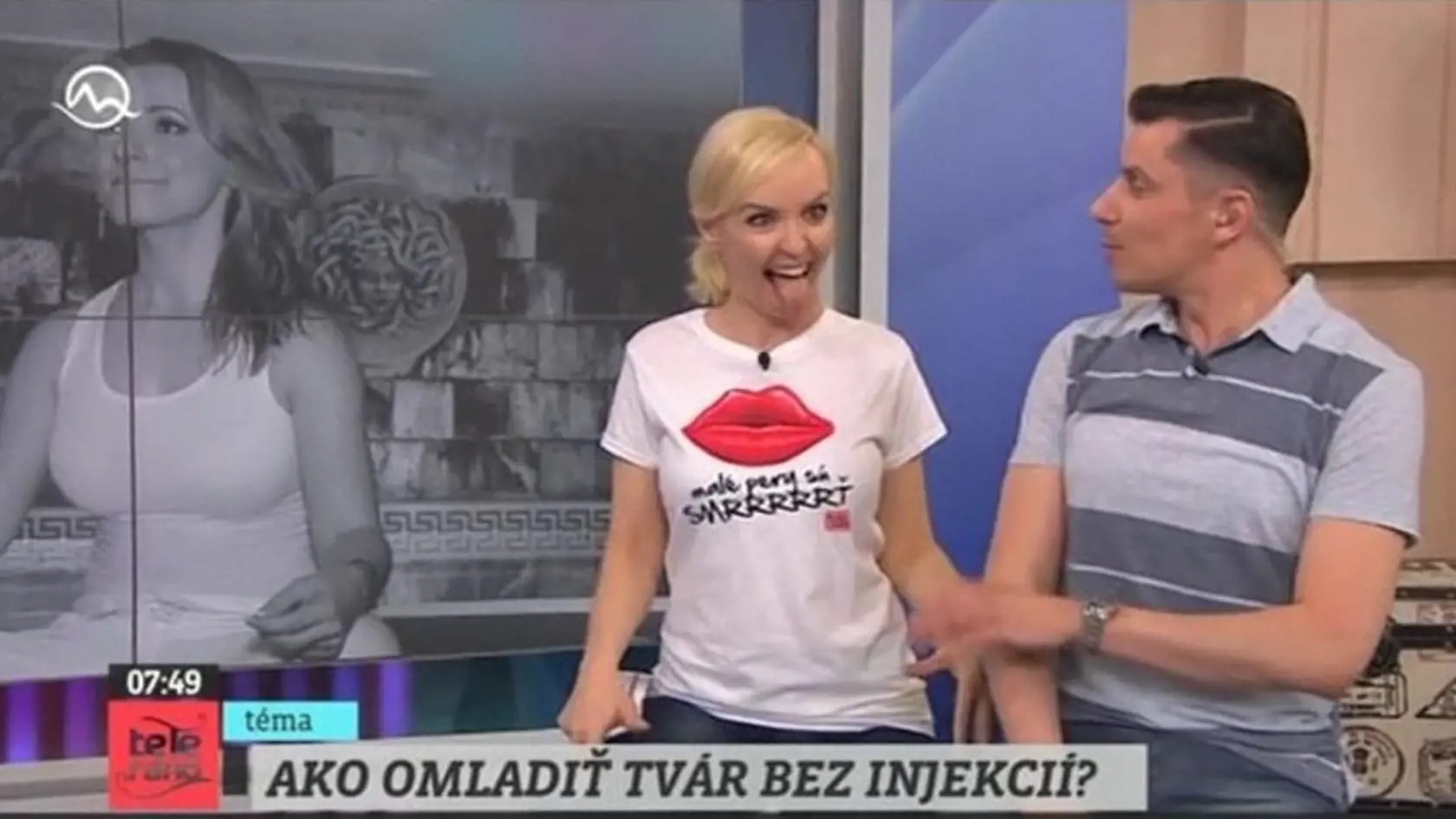V Teleráne zažila trapas aj Kvetka Horváthová, ktorá raz strúhala na kameru takéto grimasy.