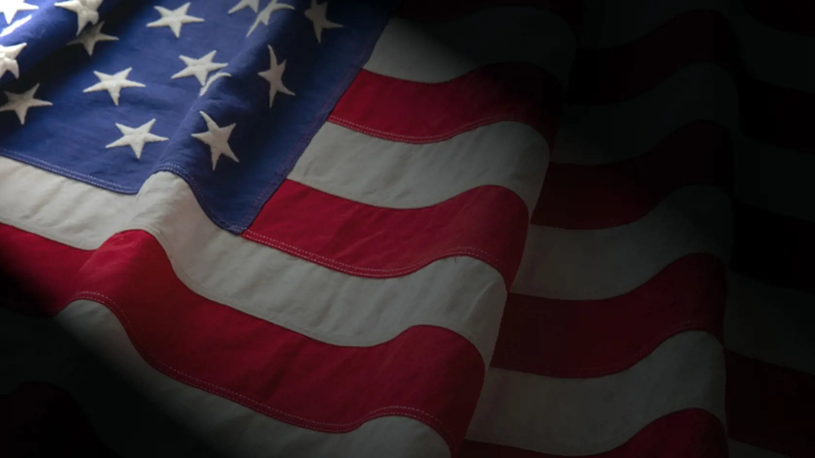 US America flag wave background closeup, USA National Holiday, Memorial and Independence day, July 4th concept