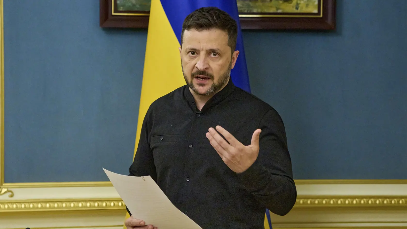 Ukrajinský prezident Volodymyr Zelensky.