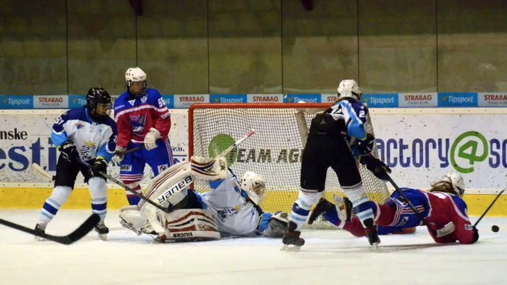 Gólmanka Martina v akcii.