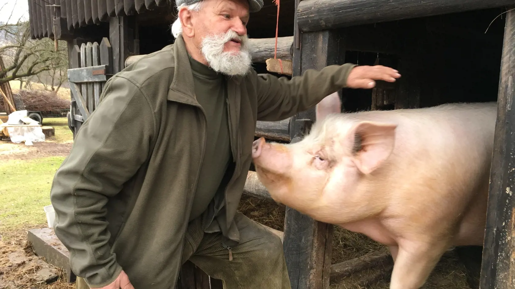 84-ročný Štefan Wolf z Novej Bane je zdravý ako repa, hoci typicky sedliacke jedlá si neodmieta.