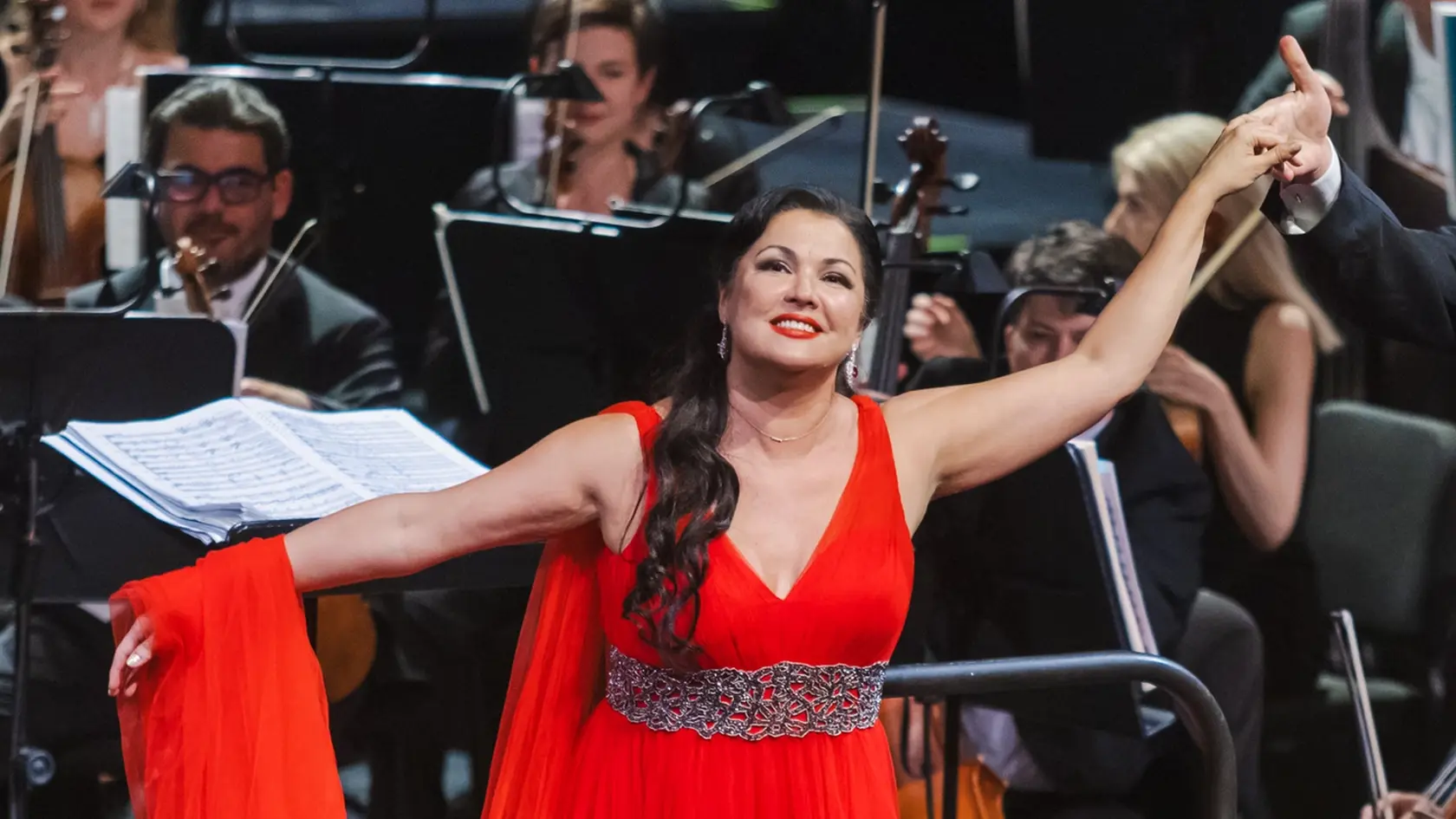 Zábery z koncertu Anny Netrebko v Bratislave.