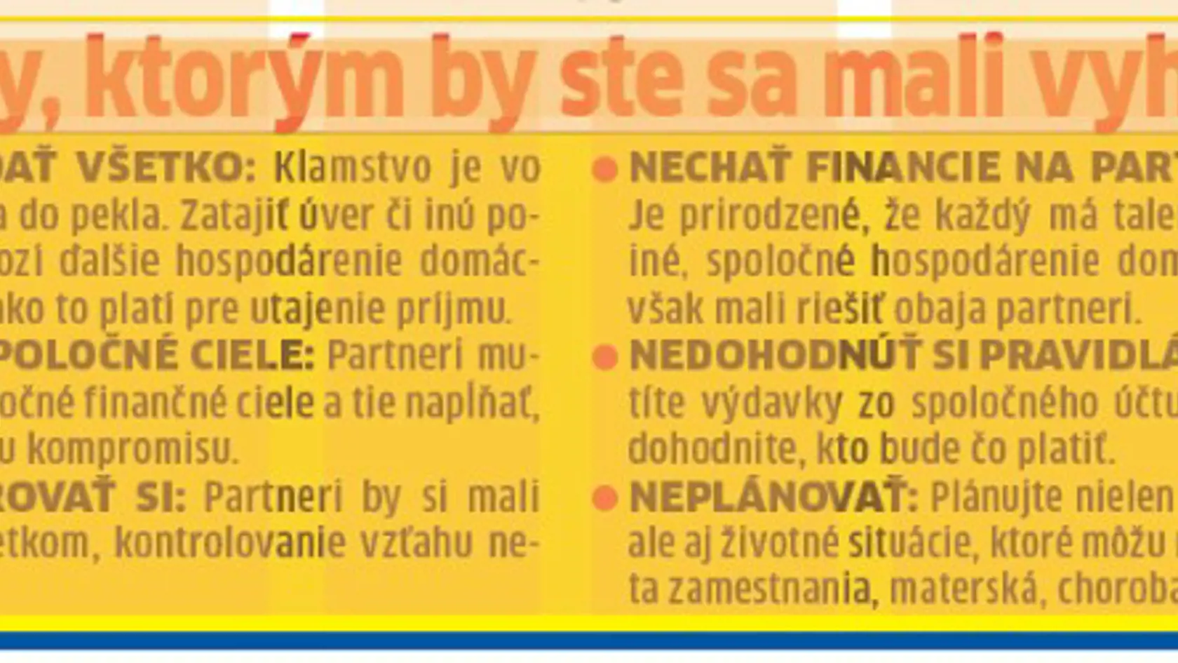 Chyby, ktorým by ste sa mali vyhnúť.