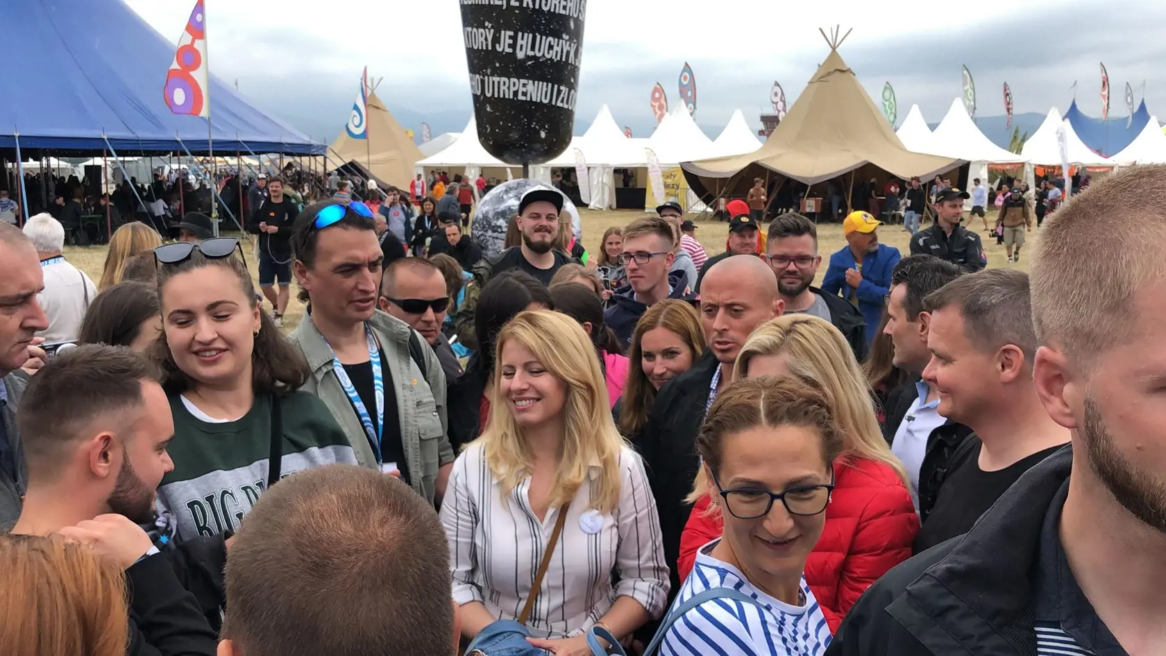 Prezidentka Zuzana Čaputová na festivale Pohoda.