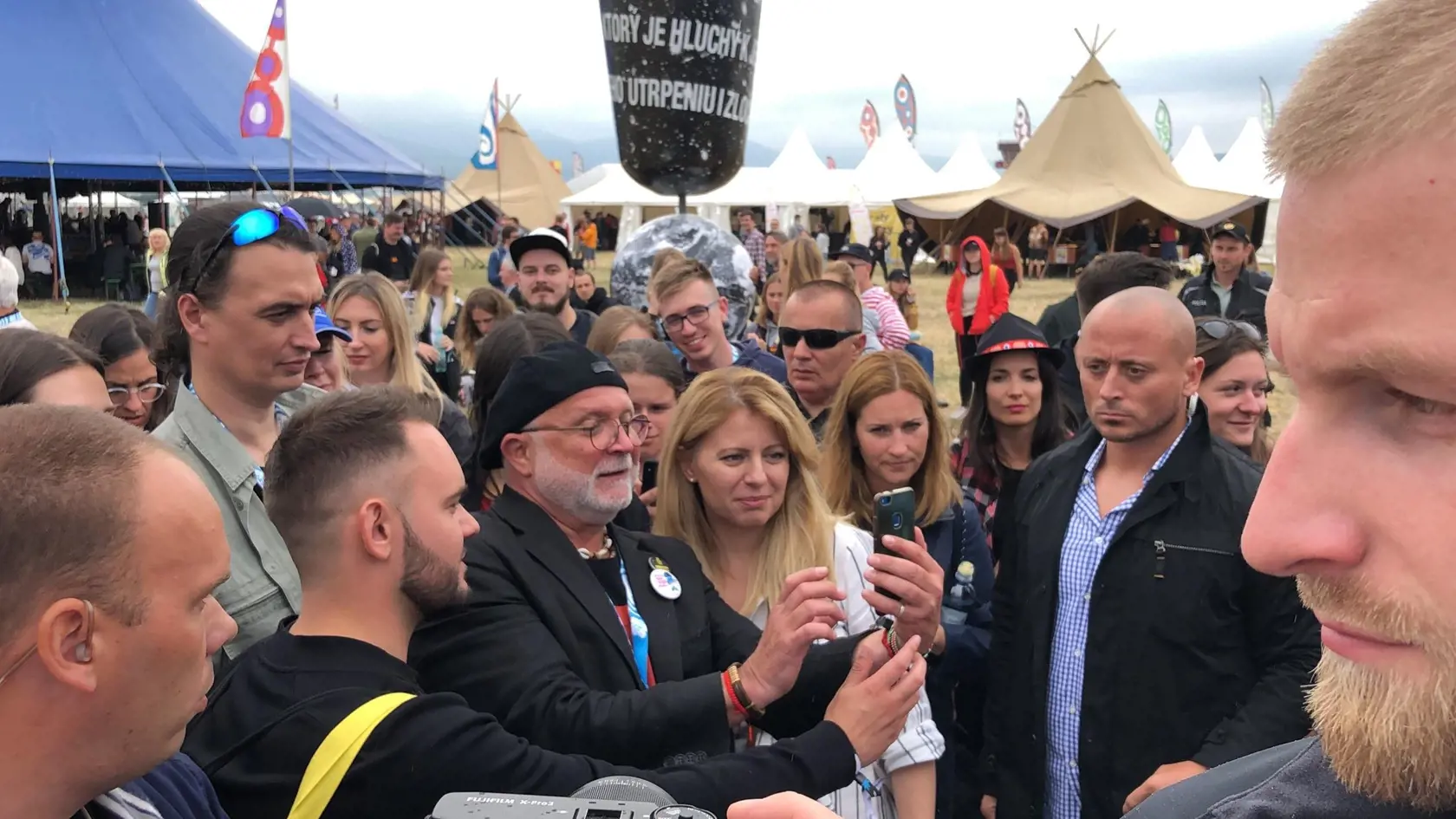 Prezidentka Zuzana Čaputová na festivale Pohoda.