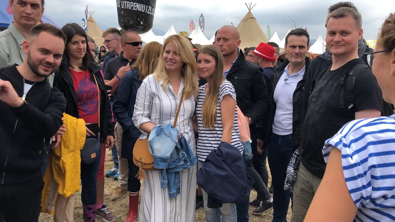 Prezidentka Zuzana Čaputová na festivale Pohoda.
