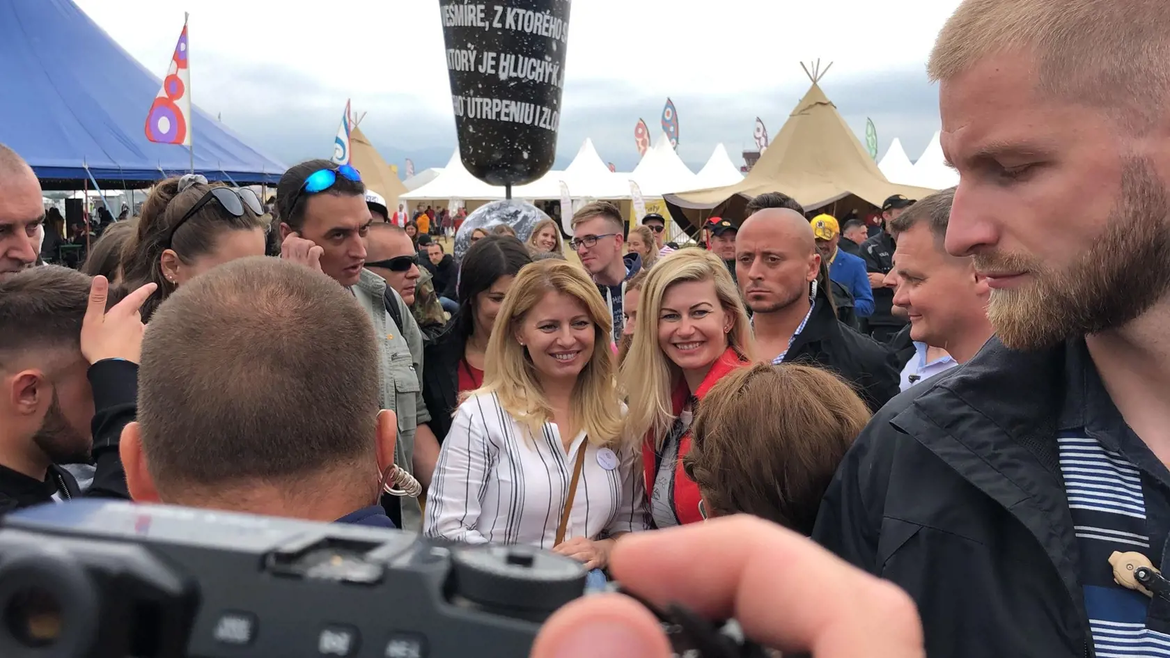 Prezidentka Zuzana Čaputová na festivale Pohoda.
