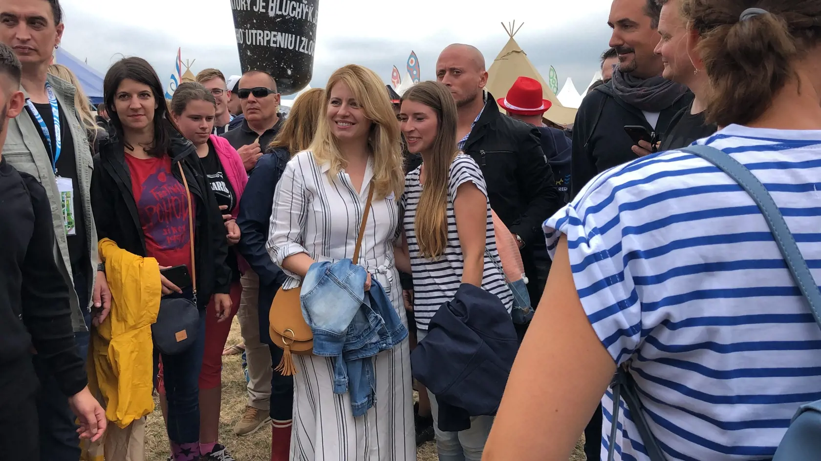 Prezidentka Zuzana Čaputová na festivale Pohoda.