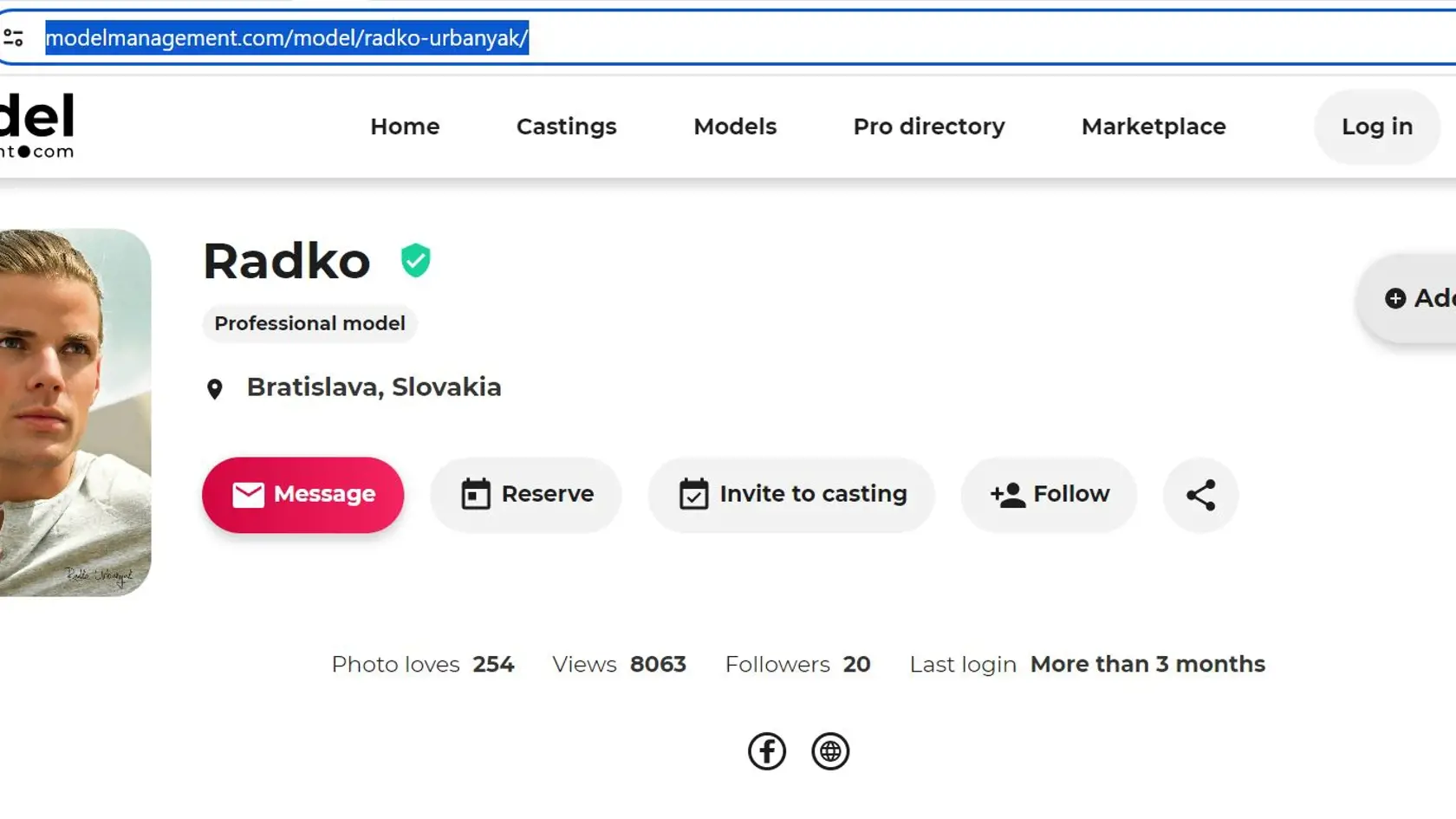 Nový ženích Radko Urbanyak sa nachádza stále na modelingovej stránke.