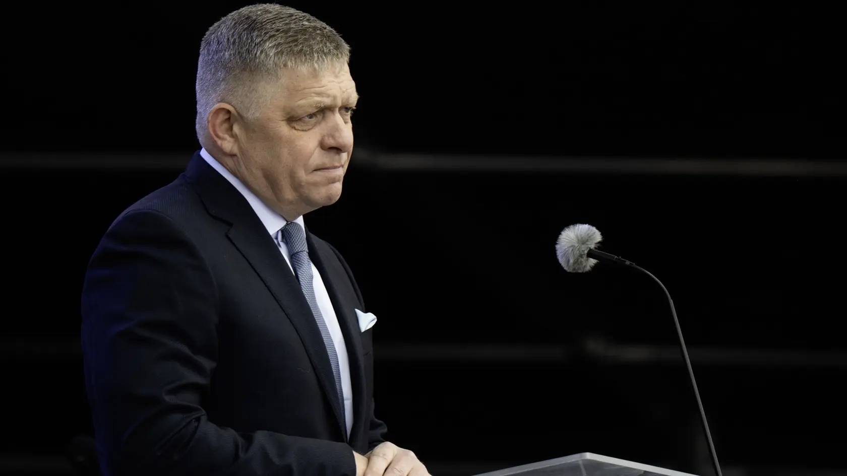 Na snímke predseda vlády SR Robert Fico (Smer-SD) pristál v Moskve