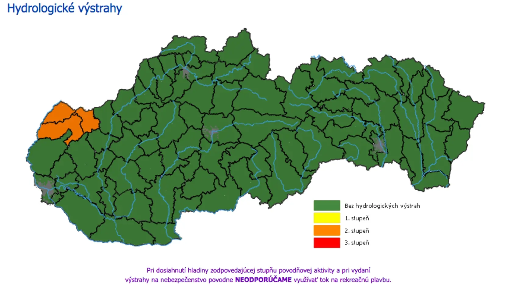 Hydrologické výstrahy vydali meteorológovia pre okresy na Záhorí.