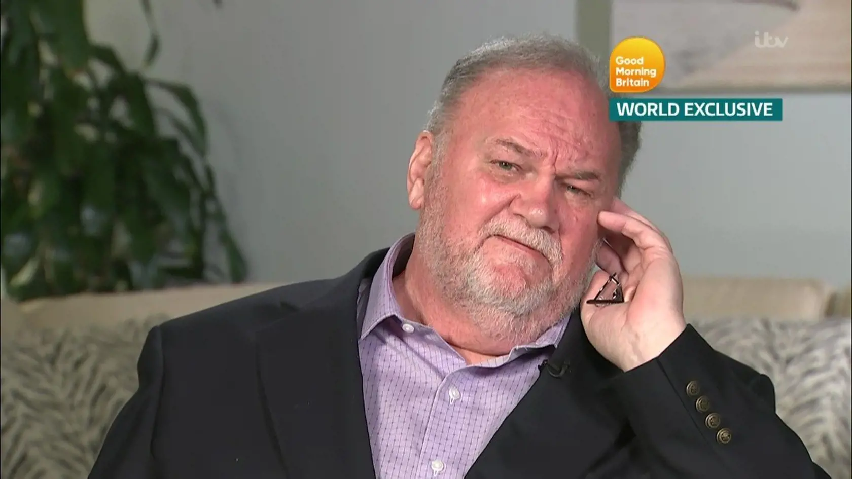 Thomas Markle, otec britskej vojvodkyne zo Sussexu Meghan, v relácii Good Morning Britain.