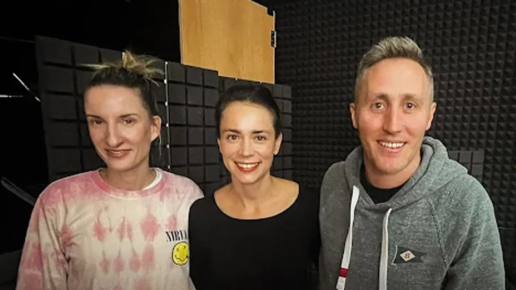 Adela Vinczeová, Gabika Marcinková a Matej "Sajfa" Cifra.