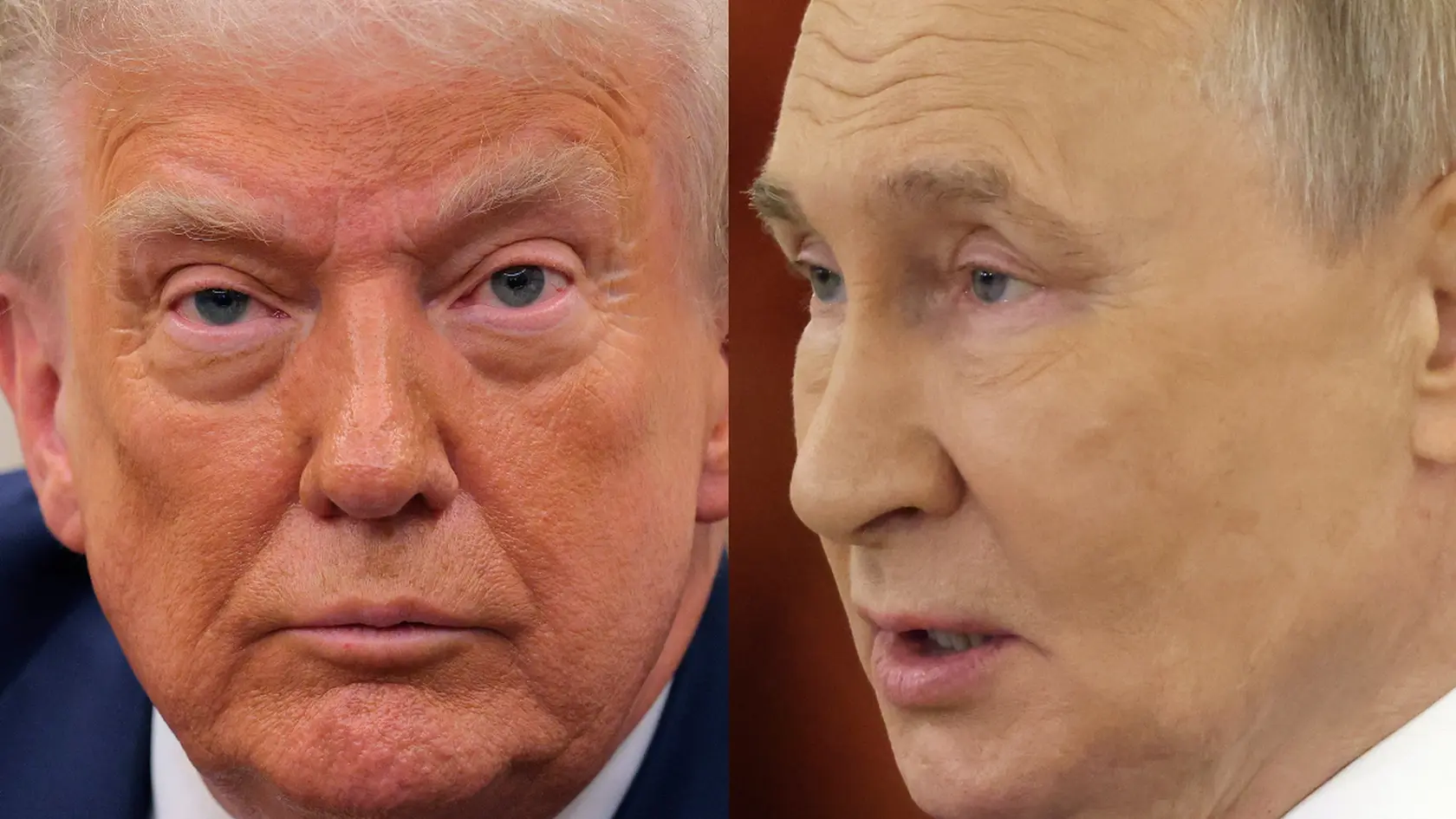 Americký prezident Donald Trump (vľavo) a ruský prezident Vladimir Putin