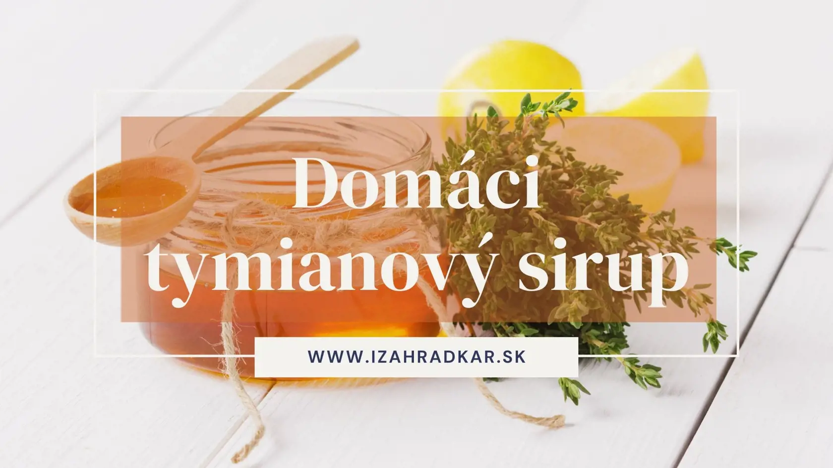Domáci tymianový sirup