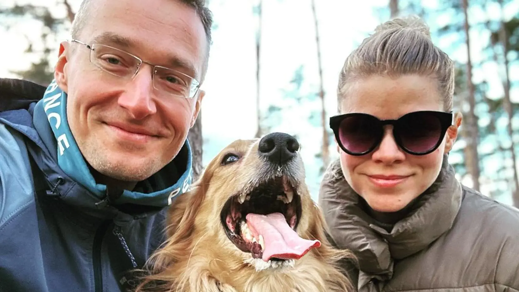 Zuzka a Miško vo svojom prirodzenom prostredí, v prírode s milovaným Hektorom.